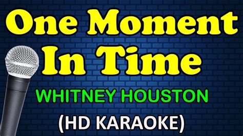 one moment time karaoke